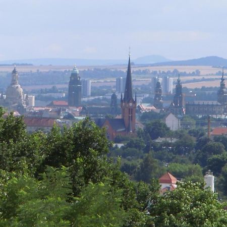 Ferienwohnung Dresden-Trachenberge-Stadtblick Exterior foto